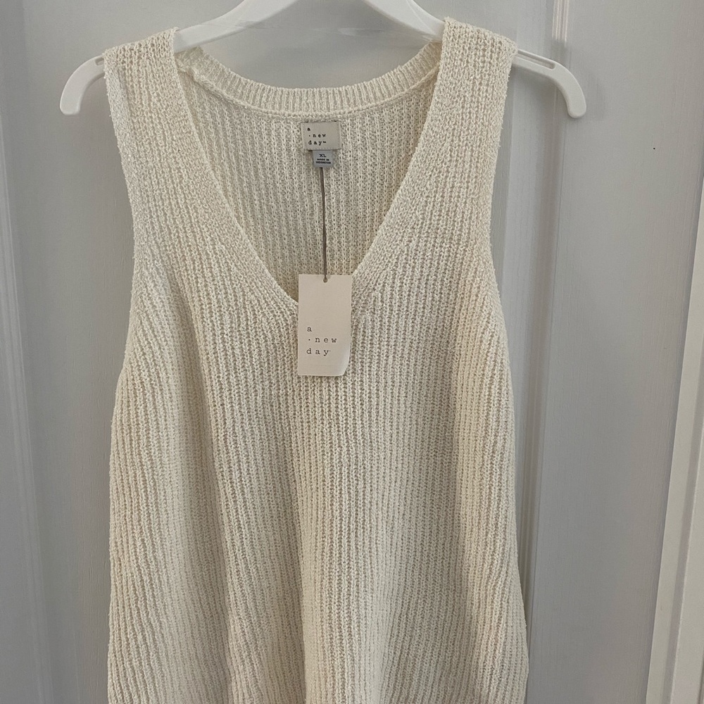 Sleeveless Sweater Tank